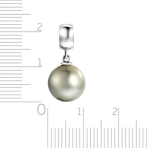 Подвеска из белого золота с жемчугом