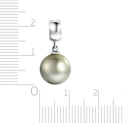 Подвеска из белого золота с жемчугом