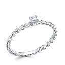 Кольцо из платины с бриллиантом