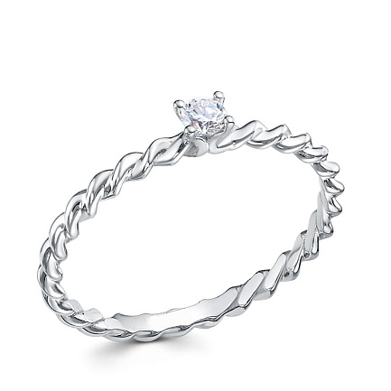 Кольцо из платины с бриллиантом