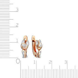 Серьги детские с английским замком