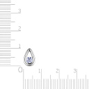 Подвеска из белого золота с бриллиантом