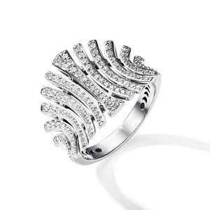 Кольцо из белого золота