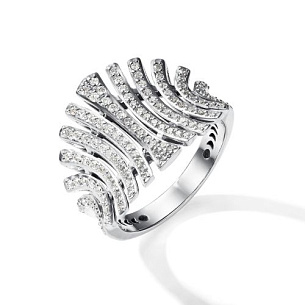 Кольцо из белого золота