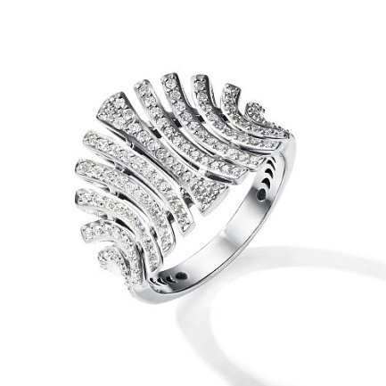 Кольцо из белого золота