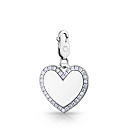 Подвеска из серебра с фианитом