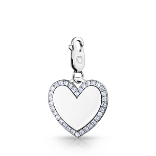 Подвеска из серебра с фианитом