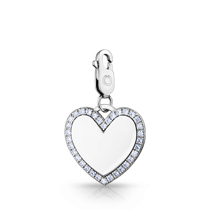 Подвеска из серебра с фианитом