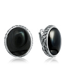 Серьги из серебра с агатами