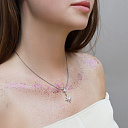 Подвеска из серебра с фианитом