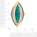 Кольцо из красного золота с фианитом