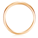 Кольцо обручальное гладкое из красного золота