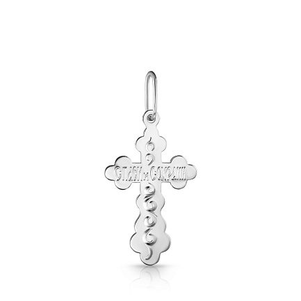 Крест из белого золота