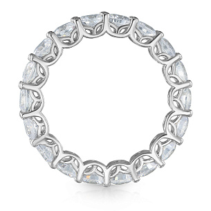 Кольцо из серебра с цирконием