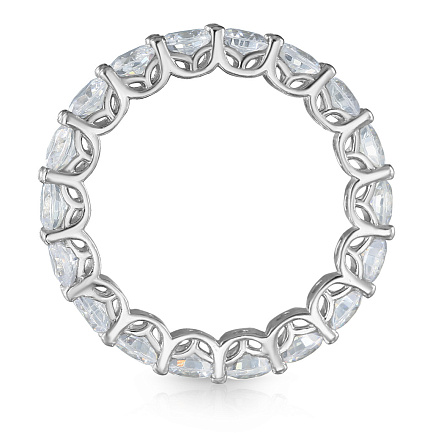 Кольцо из серебра с фианитом