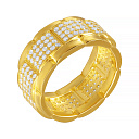 Кольцо из серебра с фианитом