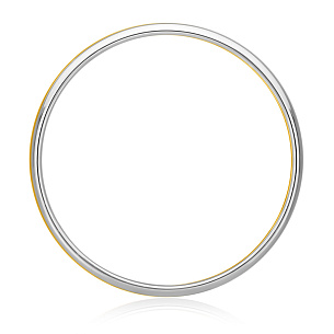 Кольцо обручальное из комбинированного золота