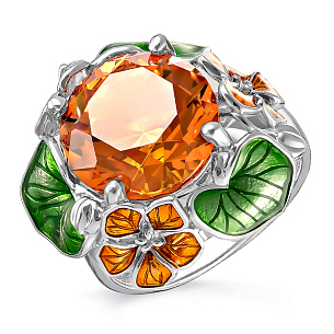 Кольцо из серебра с ситал