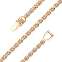 Браслет из красного золота с бриллиантами