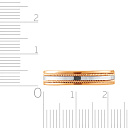Кольцо обручальное из красного золота