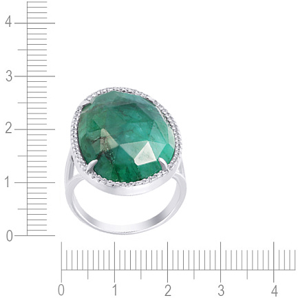 Кольцо из серебра с кианитом