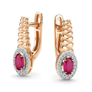 Серьги с английским замком 27287-103
