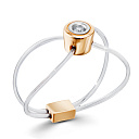 Кольцо из красного золота с бриллиантом