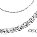 Браслет ручной работы из серебра, плетение чайка