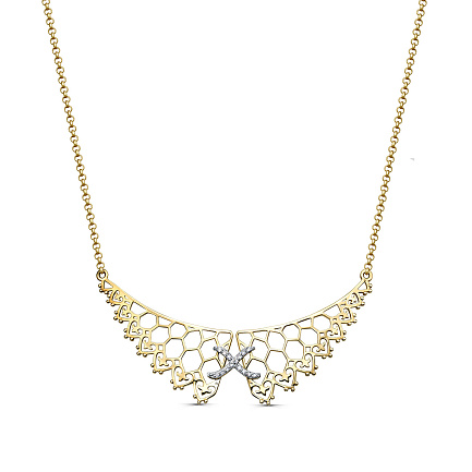 Колье из серебра с бриллиантами