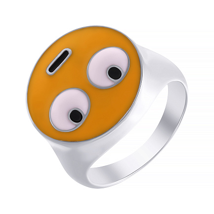 Кольцо из серебра с эмалью