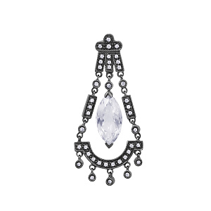 Подвеска из золота с бриллиантами, топазом