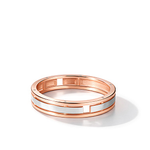 Кольцо обручальное из красного золота