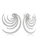 Серьги из белого золота с бриллиантами