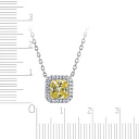 Колье из серебра с фианитом