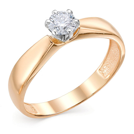 Кольцо из красного золота