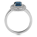 Кольцо из белого золота с бриллиантами