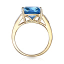 Кольцо из желтого золота с топазом