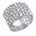 Кольцо из серебра с фианитом