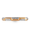 Кольцо из красного золота с фианитом