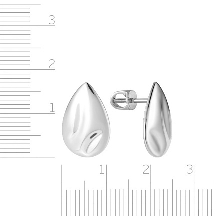 Пусеты из серебра