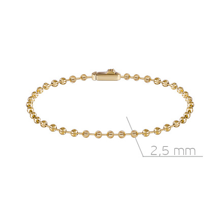 Браслет из желтого золота