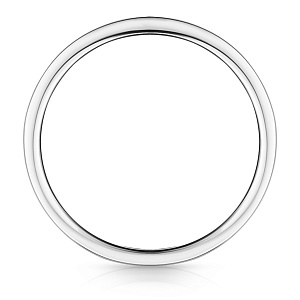 Кольцо обручальное из белого золота с бриллиантами