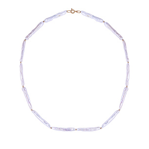 Бусы из красного золота с жемчугом