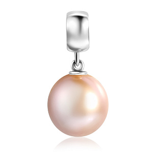 Подвеска из белого золота с жемчугом