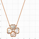 Колье из красного золота с перламутром