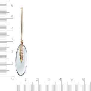 Подвеска из желтого золота с бриллиантами, аметистом