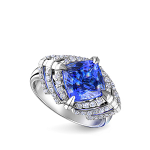 Кольцо из белого золота