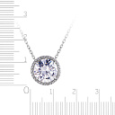 Колье из серебра с фианитом