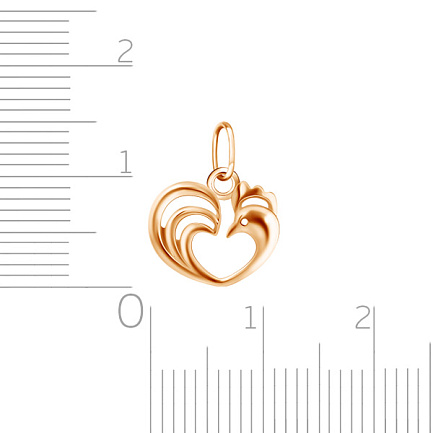 Подвеска из красного золота