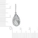 Подвеска из белого золота с бриллиантами